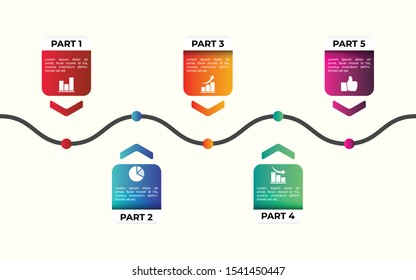 business abstract Info graphic elements data visualization vector design template.