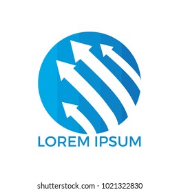Business abstract logo design. Business finance design concept template.