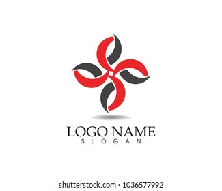 Business abstract logo design template