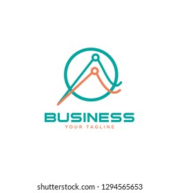 Business abstract logo symbol. vector logo concept illustration. Abstract vector logo.