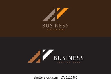 Business Abstract minimalist logo design, With set style and color option, Easy editable can be used for many purpose logo
