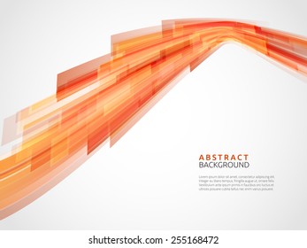 Business abstract orange background. Vector illustration.