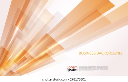 Business abstract orange background. Vector illustration.
