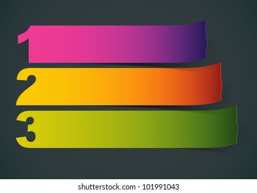 Business abstract Paper Progress stripes vector illustration