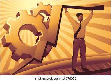 Business abstract. Power.