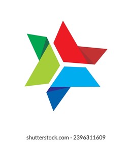 logotipo de diseño de triángulo de forma abstracto de negocios