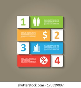 business abstract signs for infographics