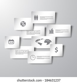 business abstract signs for infographics