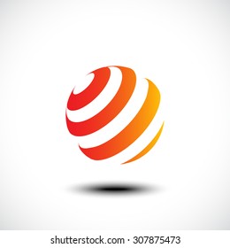 Business Abstract Sphere icon. Vector illustration