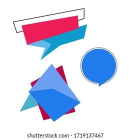 Conjunto de símbolos abstractos empresariales Ilustración vectorial