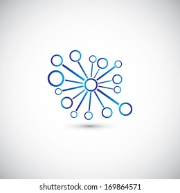 Business abstract technology shape on the gray background