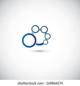 Business abstract technology shape on the gray background