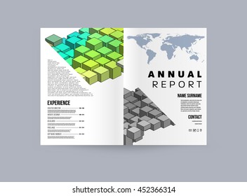 Fondo de plantilla de resumen de negocio. Estructuras de superficie geométricas triangulares o poligonales. Diseño de folleto para el informe anual o folleto A4. Ilustración vectorial.