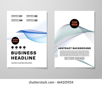 Business Abstract Template Background. Geometric Triangular or Polygonal Surface Structures. Brochure Layout for Annual Report or A4 Booklet. Vector Illustration.