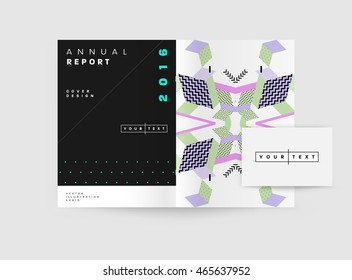 Fondo de plantilla de resumen de negocio. Estructuras de superficie geométricas triangulares o poligonales. Diseño de folleto para el informe anual o folleto A4. Ilustración vectorial.
