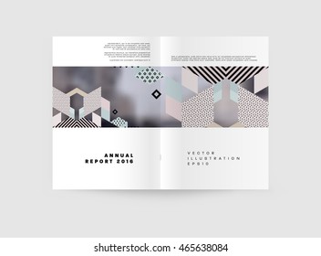 Fondo de plantilla de resumen de negocio. Estructuras de superficie geométricas triangulares o poligonales. Diseño de folleto para el informe anual o folleto A4. Ilustración vectorial.