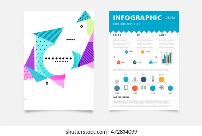 Fondo de plantilla de resumen de negocio. Estructuras de superficie geométricas triangulares o poligonales. Diseño de folleto para el informe anual o folleto A4. Ilustración vectorial.