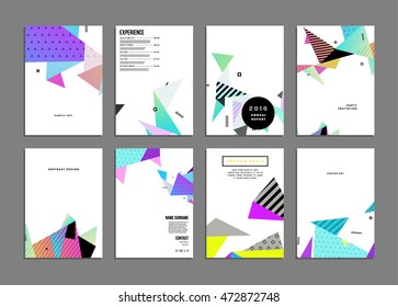 Abstrakter Hintergrund für Geschäftsvorlagen. Geometrische dreieckige oder polygonale Oberflächenstrukturen. Broschürenlayout für den Geschäftsbericht oder A4-Broschüre. Vektorgrafik.