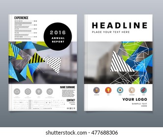 Fondo de plantilla de resumen de negocio. Estructuras de superficie geométricas triangulares o poligonales. Diseño de folleto para el informe anual o folleto A4. Ilustración vectorial.