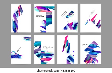 Abstrakter Hintergrund für Geschäftsvorlagen. Geometrische dreieckige oder polygonale Oberflächenstrukturen. Broschürenlayout für den Geschäftsbericht oder A4-Broschüre. Vektorgrafik.