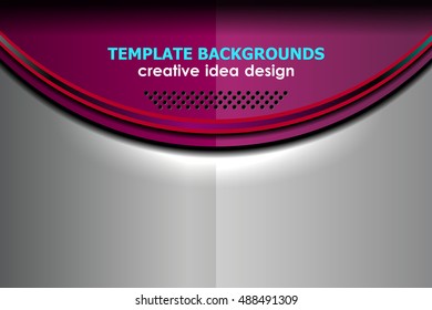 Business Abstract Template Backgrounds, vector illustration