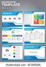 Business abstract template slides background design.info graphs and charts