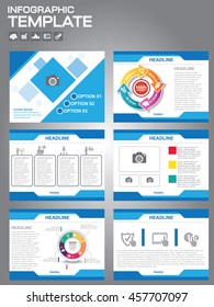 Business abstract template slides background design.info graphs and charts