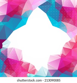 Business abstract triangle corporate background.