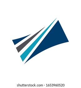 Business abstract vector logo. Accounting & financial advisors
