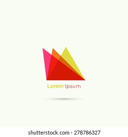 Business Abstract vector logo icon. 