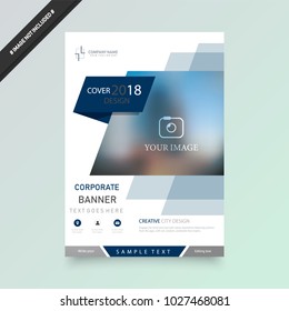 Business abstract vector template. Brochure design, cover modern layout, annual report, poster, flyer in A4 with colourful triangles, geometric shapes for tech, science, market with light background.