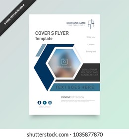 Business abstract vector template. Brochure design, cover modern layout, annual report, poster, flyer in A4 with colourful , geometric shapes for tech, science, market with light background.