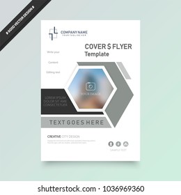 Business abstract vector template. Brochure design, cover modern layout, annual report, poster, flyer in A4 with colourful , geometric shapes for tech, science, market with light background.