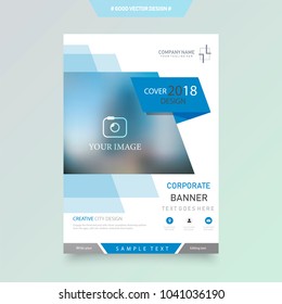 Business abstract vector template. Brochure design, cover modern layout, annual report, poster, flyer in A4 with colourful triangles, geometric shapes for tech, science, market with light background.