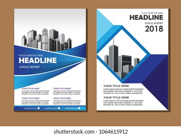 Business abstract vector template. Brochure design, cover modern layout, annual report, poster, flyer in A4 with colourfull triangles, geometric shapes for tech, science, market with light background
