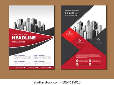 Business abstract vector template. Brochure design, cover modern layout, annual report, poster, flyer in A4 with colourfull triangles, geometric shapes for tech, science, market with light background