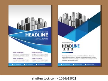 Business abstract vector template. Brochure design, cover modern layout, annual report, poster, flyer in A4 with colourfull triangles, geometric shapes for tech, science, market with light background