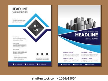 Business abstract vector template. Brochure design, cover modern layout, annual report, poster, flyer in A4 with colourfull triangles, geometric shapes for tech, science, market with light background