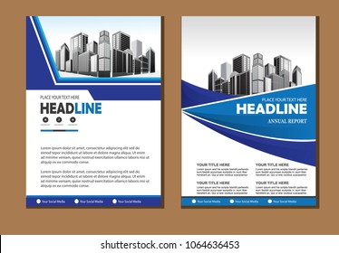 Business abstract vector template. Brochure design, cover modern layout, annual report, poster, flyer in A4 with colourfull triangles, geometric shapes for tech, science, market with light background