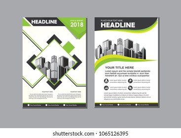 Business abstract vector template. Brochure design, cover modern layout, annual report, poster, flyer in A4 with colorful triangles, geometric shapes for tech, science, market with light background
