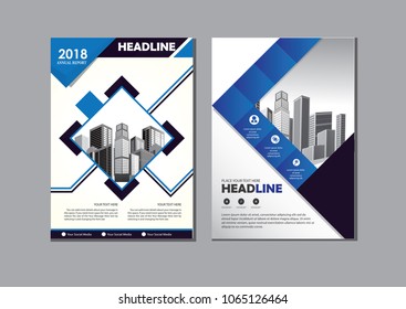 Business abstract vector template. Brochure design, cover modern layout, annual report, poster, flyer in A4 with colorful triangles, geometric shapes for tech, science, market with light background