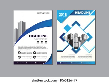 Business abstract vector template. Brochure design, cover modern layout, annual report, poster, flyer in A4 with colorful triangles, geometric shapes for tech, science, market with light background