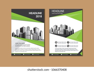 Business abstract vector template. Brochure design, cover modern layout, annual report, poster, flyer in A4 with colourful triangles, geometric shapes for tech, science, market with light background
