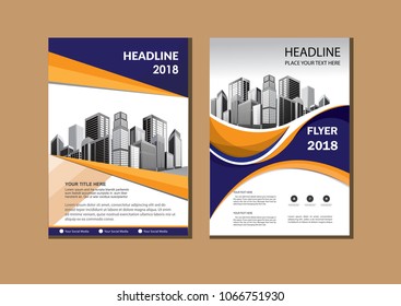 Business abstract vector template. Brochure design, cover modern layout, annual report, poster, flyer in A4 with colorful triangles, geometric shapes for tech, science, market with light background