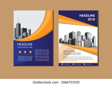 Business abstract vector template. Brochure design, cover modern layout, annual report, poster, flyer in A4 with colorful triangles, geometric shapes for tech, science, market with light background