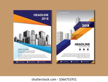 Business abstract vector template. Brochure design, cover modern layout, annual report, poster, flyer in A4 with colorful triangles, geometric shapes for tech, science, market with light background