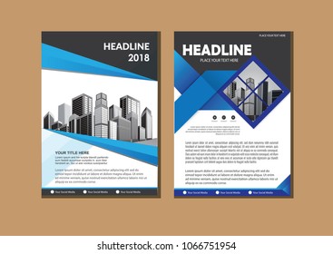 Business abstract vector template. Brochure design, cover modern layout, annual report, poster, flyer in A4 with colorful triangles, geometric shapes for tech, science, market with light background