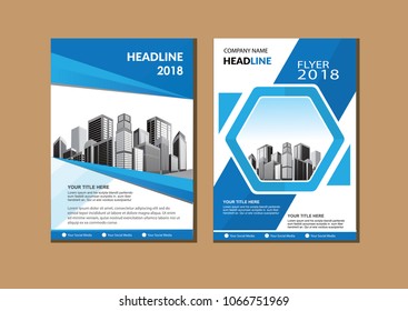 Business abstract vector template. Brochure design, cover modern layout, annual report, poster, flyer in A4 with colorful triangles, geometric shapes for tech, science, market with light background