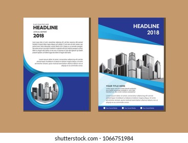 Business abstract vector template. Brochure design, cover modern layout, annual report, poster, flyer in A4 with colorful triangles, geometric shapes for tech, science, market with light background