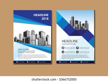 Business abstract vector template. Brochure design, cover modern layout, annual report, poster, flyer in A4 with colorful triangles, geometric shapes for tech, science, market with light background